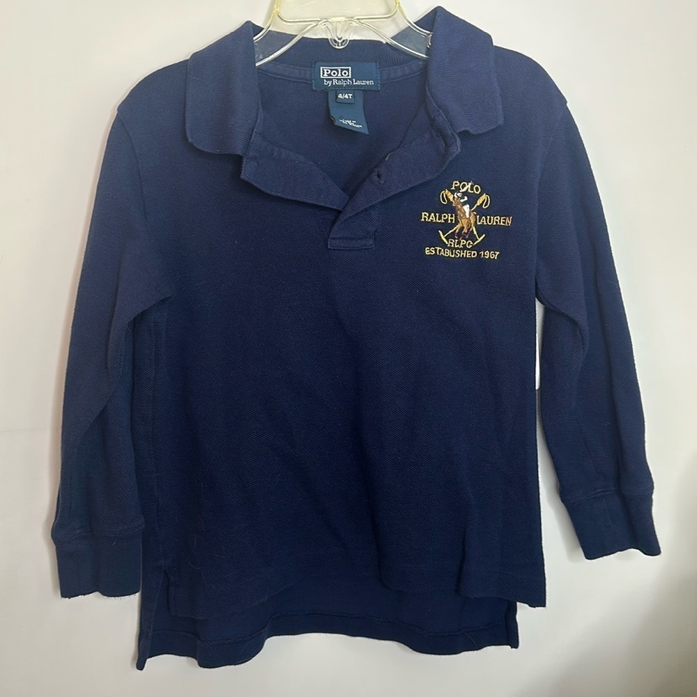 Polo Ralph Lauren Boys long sleeve polo size 4 GUC